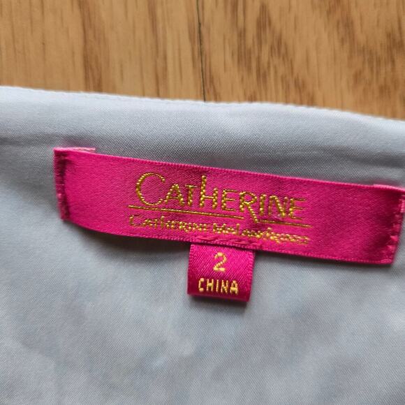 Catherine Malandrino Womens Maxi Dress 2 Spring Summer Sundress Pastel Cutouts - Picture 6 of 10